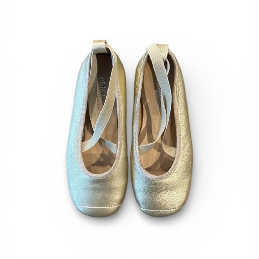 Anthropologie Kids Childrenchic Gold Ballet Flats Size 26/US 9